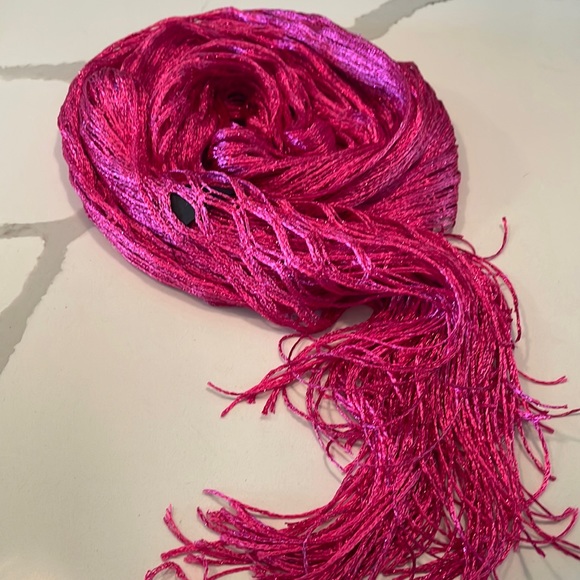 Tik Tok pink fishnet, Scarf NWT - Picture 6 of 10